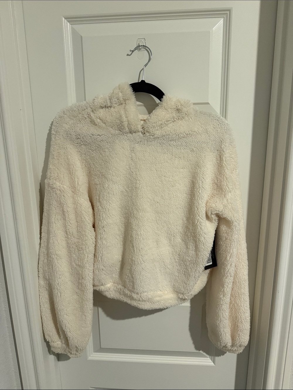 Sugarlips Plush Hooded Sweater in Cream